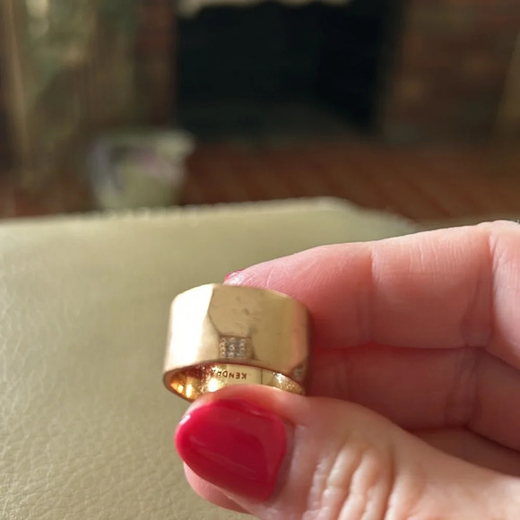 Kendra Scott Rose Gold and CZ Band Ring - Picture 3 of 4